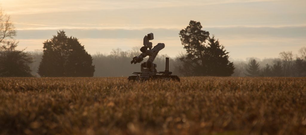 TIGR Military Robot in the Field